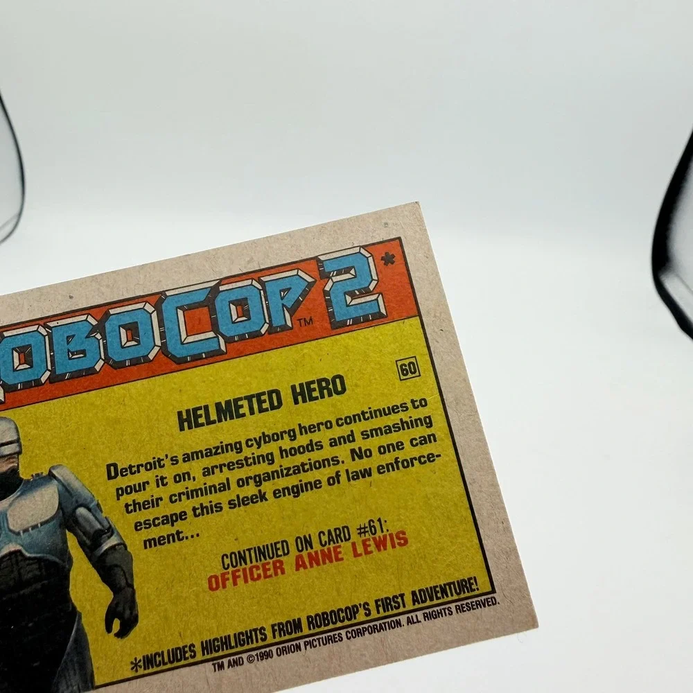 Topps RoboCop 2 Trading Cards Unisex OS Yellow Excellent 1990 Movie Lot of 10